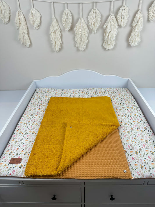 Wickeltischauflage Design & Waffelpique