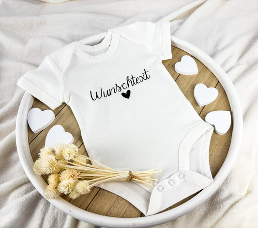 Baby Body mit WUNSCHTEXT